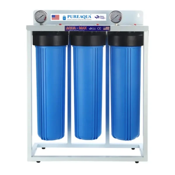 3-Stages 20×4.5” Big Blue Whole House Water Filtration System
